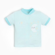 Кофточка для мальчика, цвет голубой/месяц, рост 56-62 см