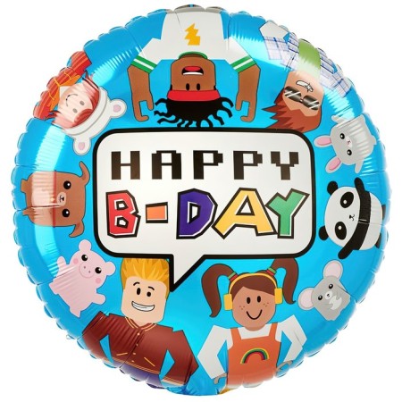 Foil ball 18 "Hb Party Blocks Virtual World S40"