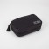 Cosmetic bag, 2 parts on lightning, with hook, black color