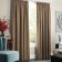 Set of curtains "Soft", size 145 x 270 cm - 2 pcs, grab - 2 pcs, color is dark - beige