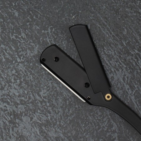 Dangerous razor, shavett, without blades, 13.3 × 21 × 2.8 cm, steel, black color-12