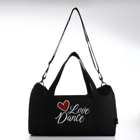 Female sports bag, textura, small size, black color