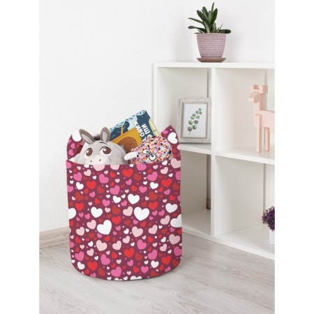 Basket for toys "Happiness, size 35x35 cm