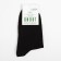 Men's socks woolen, black color, size 23