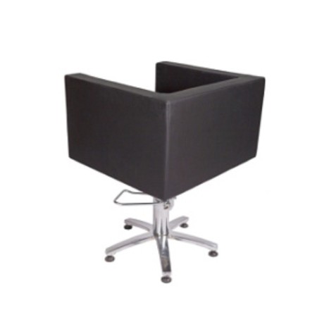 Hairdressing chair domino, five -pound, black color 660 × 600 mm-2