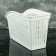 Storage basket, 29 × 13 × 17 cm, white color