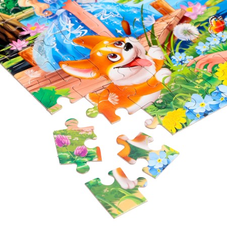 Puzzles "Sisters-Princesses in the meadow", 104 elements-2