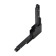 Connector L-shaped flum, black color