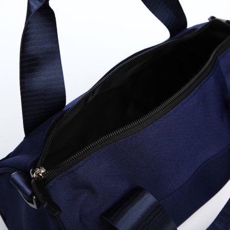 Youth bag with a zipper, blue color-5