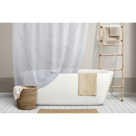 DAMA bathroom curtains, 240 x 200 cm, white