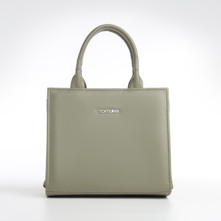 Female bag Textura, tout, average size, khaki color-1