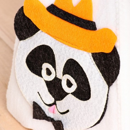Bath cap with applique "Mr. Panda"-2