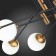 Ceiling Ceiling ST LUCE. SL1203.402.08. Limano. 8x40 watts, E27, 118.5x118.5x3.7 cm, bronze color, black