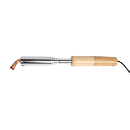Tundra soldering iron, wooden handle, flat copper sting, 150 watts, 220 B-1