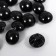 Buttons plastic on the midnight "Crystal Black" 1.3x1.3 cm set 35 pcs 4.8x3.7x3.7 cm