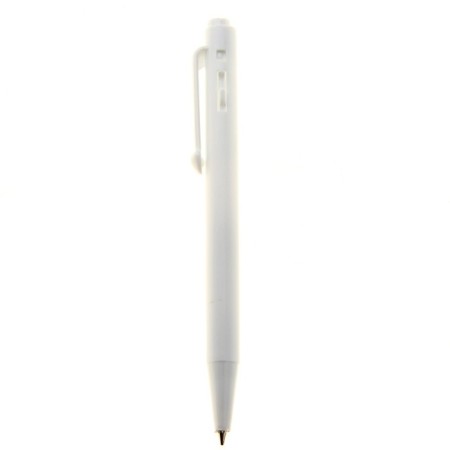 Automatic ballpoint handle "Mini" for application, white body, blue rod