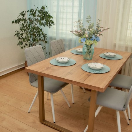 Dining stool Polini Home Rio Sm, the color is light gray-white-8