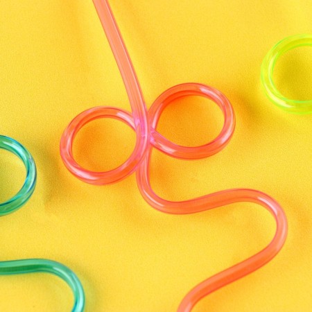 Tubes for the cocktail "Involley", set 4 pcs., Mix color-1