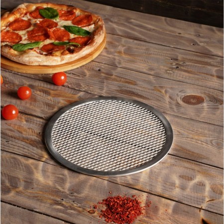 Pizza baking uniform, d = 20 cm, silver color-5