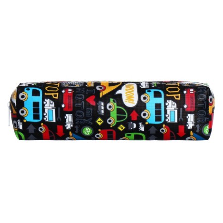 School Penal on the zipper Calligrata "Machines", black-1