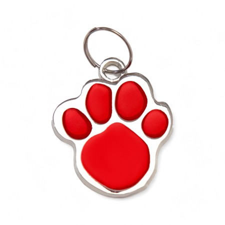 Figure addressee for engraving "paw", 2.6 x 3.2 cm, red-1