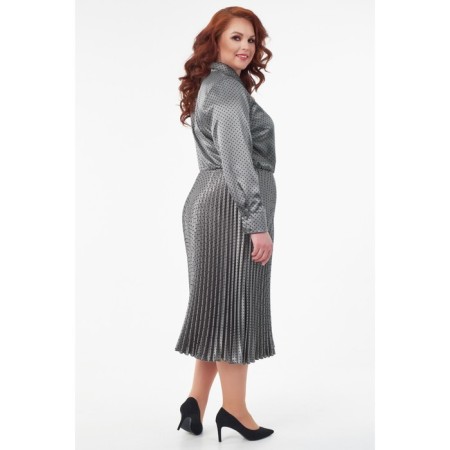 Women's dress, size 62, gray color-6