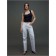 Women's jeans Conte Elegant Wide Leg, size l, color White