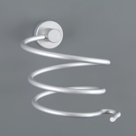 Holder for a hair dryer, 10 × 12 × 10 cm, aluminum