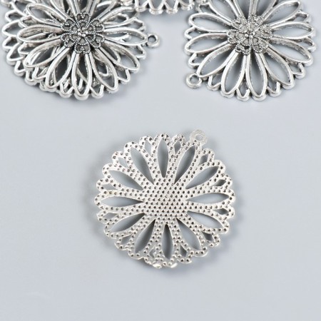 Decor for creativity Metal "Astra" silver 3.5x3.8 cm-1