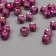 Beads for creativity plastic "Cube" mother -of -pearl violet set 30 pcs 1x1 cm