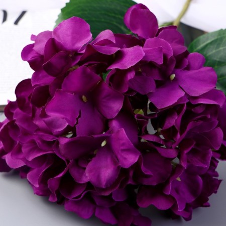 Artificial flowers "Extra hydrangea" D-16 cm 55 cm, purple-1