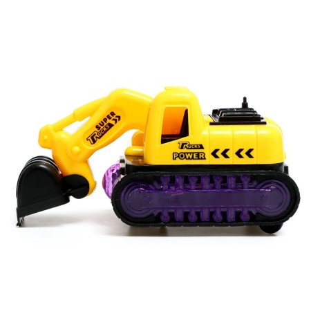 Excavator "Builder", works from batteries, light, sound-2