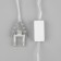 Garland “thread” 5 m with nozzles “Heavenly Bloods”, IP20, transparent thread, 20 LED, glow warm white, 220 V