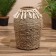 Vase wicker, floor 25x25x34 cm