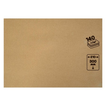 Crafts, 210 x 120 mm, 140 g/m², brown/gray