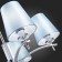 Suspended EVOLUCE lamp. Sle105613-05. Permone. 5x40 watts, E14, 64x64x53 cm, chromium color