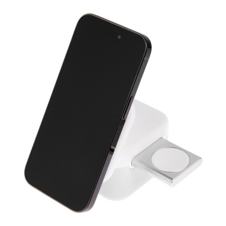 Wireless charger 3 in 1 H31, 15 W, backlight, Type-C, white-2