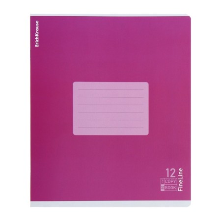 Notebook of 12 sheets in the Erichkrause "fineline" line, matte lamination, cover of coated cardboard, offset unit, mix-10