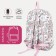 School backpack on lightning from textiles, external pocket, pink color