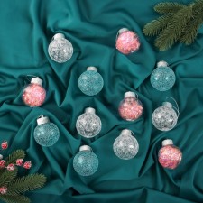 Set of balls plastic D-6 cm, 12 pcs 