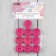 Set of wood stripes "Hand Made with Love", 2 × 2 cm, 10 pcs, bright pink color