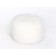 Ottoman "software", diameter 46 cm, white, fur