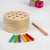 Toy developing fishing, size: 11.5 × 11.5 × 6.5 cm, 12 worms