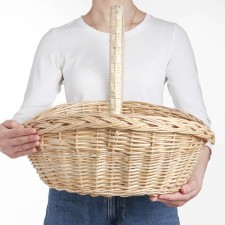 Fruit basket, 35x45x40 cm, manual weaving, willow