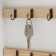 Klyuchnitsa tree 6 hooks "House, cute house" White 20x5.5x26 cm