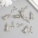Decor for creativity Metal "Anchor and lighthouse" silver set 6 pairs 1.9x1.1 cm 2x0.9x0.9 cm