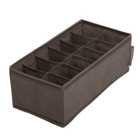 Organizer for linen, 12 cells, brown color-1