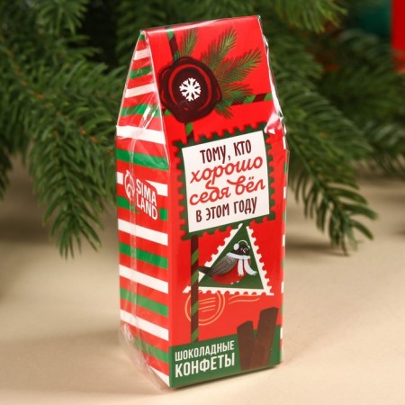 Dairy chocolate in the sticks “The one who behaved well this year” in the house-house, 60 g.-3