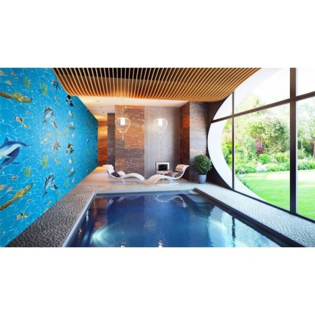 PVC panel, water world (pattern) 2.6x0.25 m-1