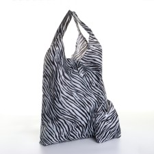 Household bag on the button, folding, black/white color